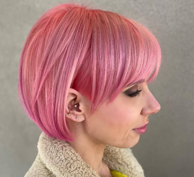 Hair Bob nascosto rosa