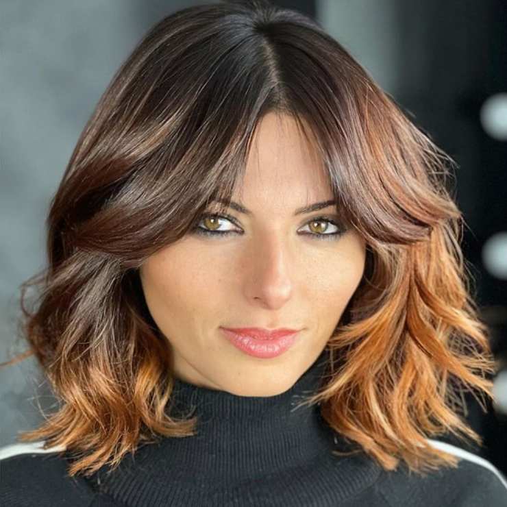 Valorizzare un viso allungato hair bob sfrangiato