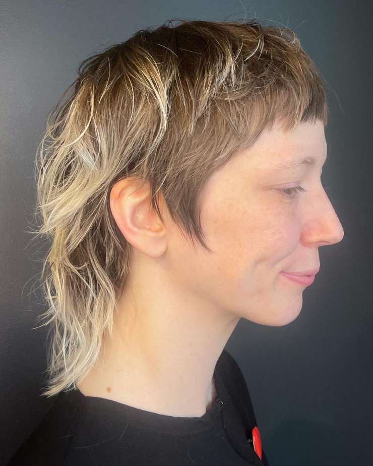 mullet cut taglio frangia cortissima