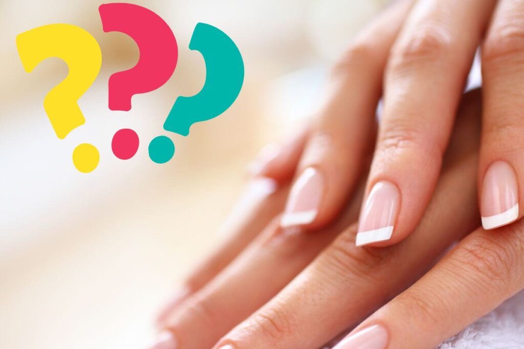 Mani e punti interrogativi colorati